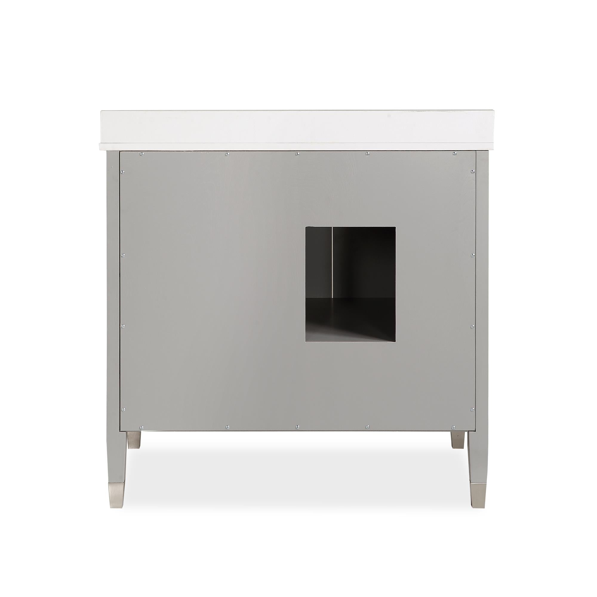 DHP Metcalfe 36 Inch Bathroom Vanity - Gray - 36"