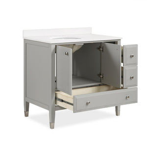 DHP Metcalfe 36 Inch Bathroom Vanity - Gray - 36"