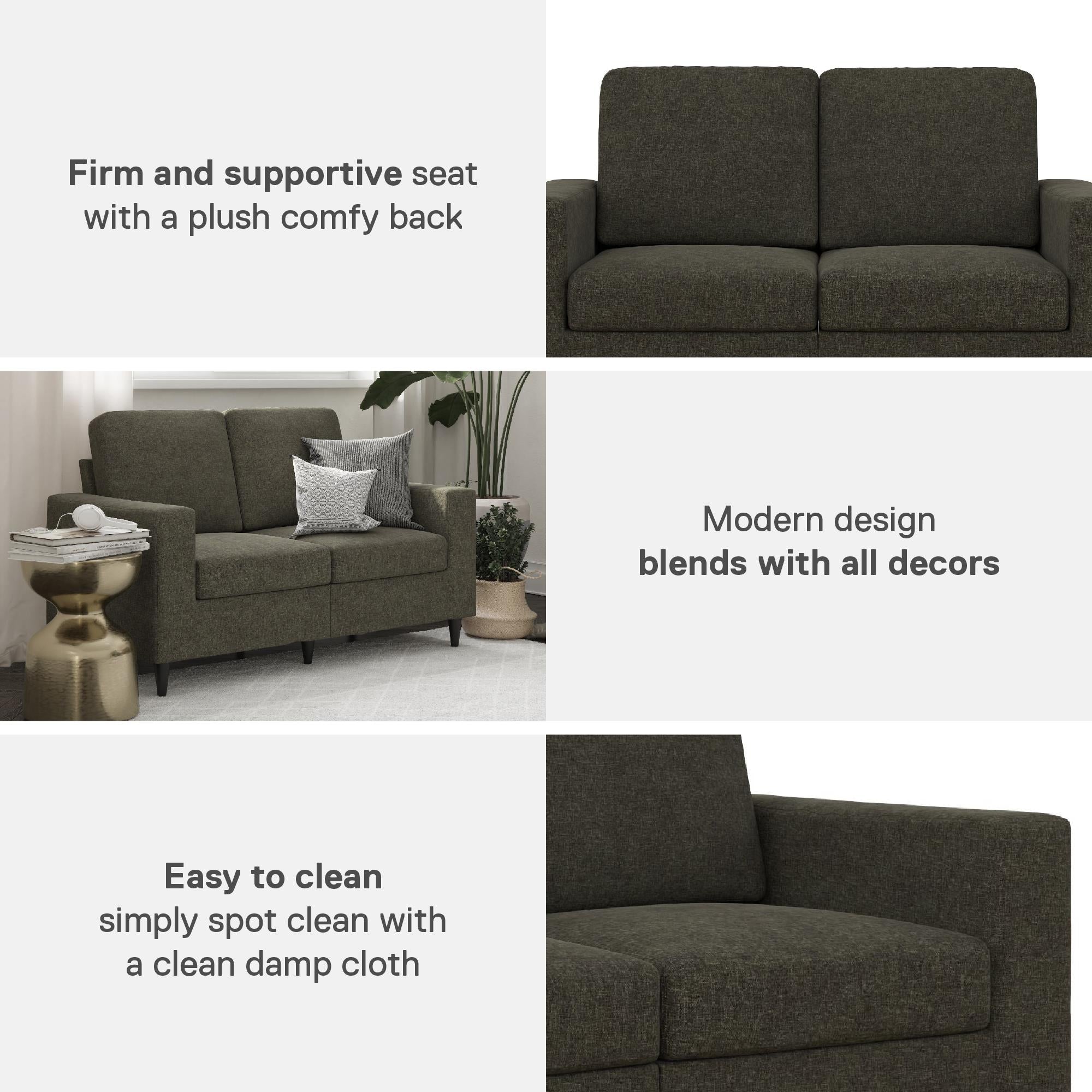 DHP Cooper Loveseat - Grey Linen