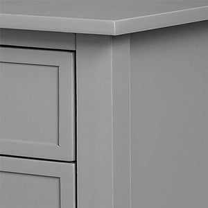 Ameriwood Home Franklin Accent Table with 2 Drawers - Gray