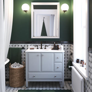 DHP Metcalfe 36 Inch Bathroom Vanity - Gray - 36"