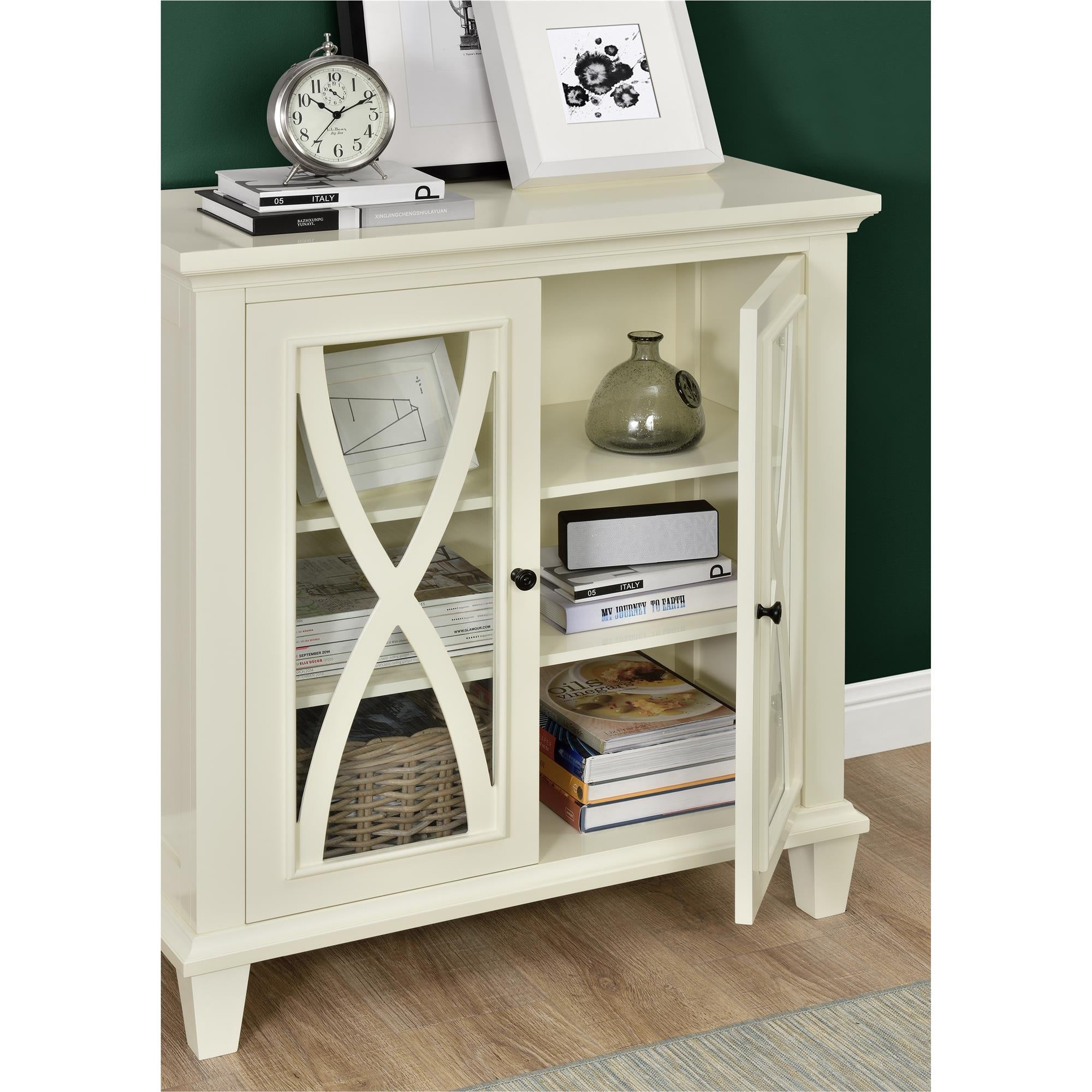 Ameriwood Home Ellington Double Door Accent Cabinet - Ivory