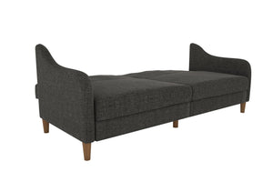 DHP Jasper Futon Sofa Bed - Dark Gray