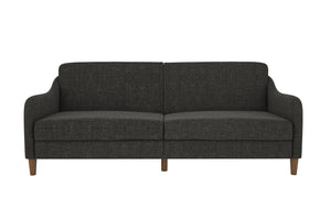 DHP Jasper Futon Sofa Bed - Dark Gray
