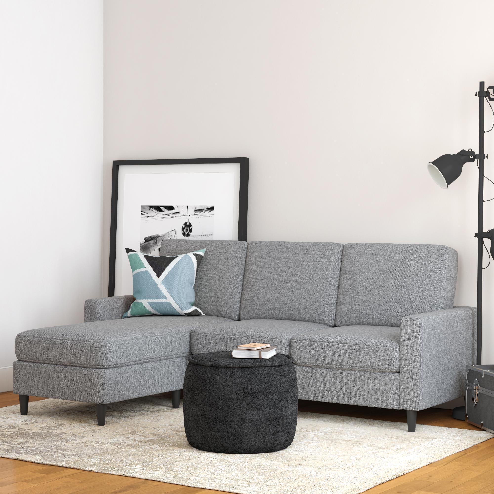 DHP Kaci Sectional Sofa - Gray