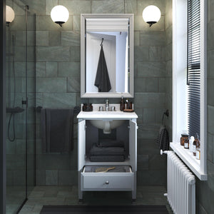 DHP Metcalfe 24 Inch Bathroom Vanity - Gray - 24"