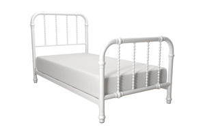 DHP Jenny Lind Metal Bed Frame - White - Twin