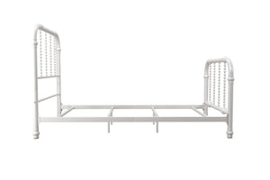 DHP Jenny Lind Metal Bed Frame - White - Twin