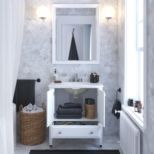 DHP Metcalfe 30 Inch Bathroom Vanity - White - 30"