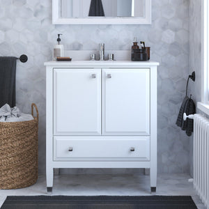 DHP Metcalfe 30 Inch Bathroom Vanity - White - 30"