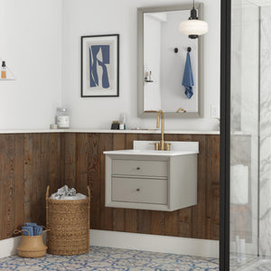 DHP Tribecca 24" Floating Bathroom Vanity - Gray - 24"