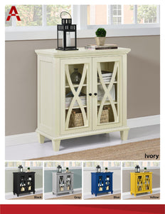 Ameriwood Home Ellington Double Door Accent Cabinet - Ivory