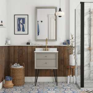 DHP Tribecca 24" Floating Bathroom Vanity - Gray - 24"
