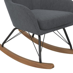 Novogratz Harper Wingback Rocker - Gray