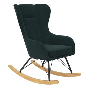 Novogratz Harper Wingback Rocker - Blue Linen