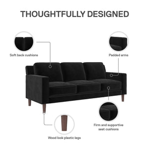 DHP Brynn Sofa - Black