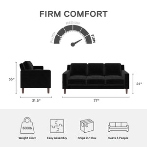 DHP Brynn Sofa - Black