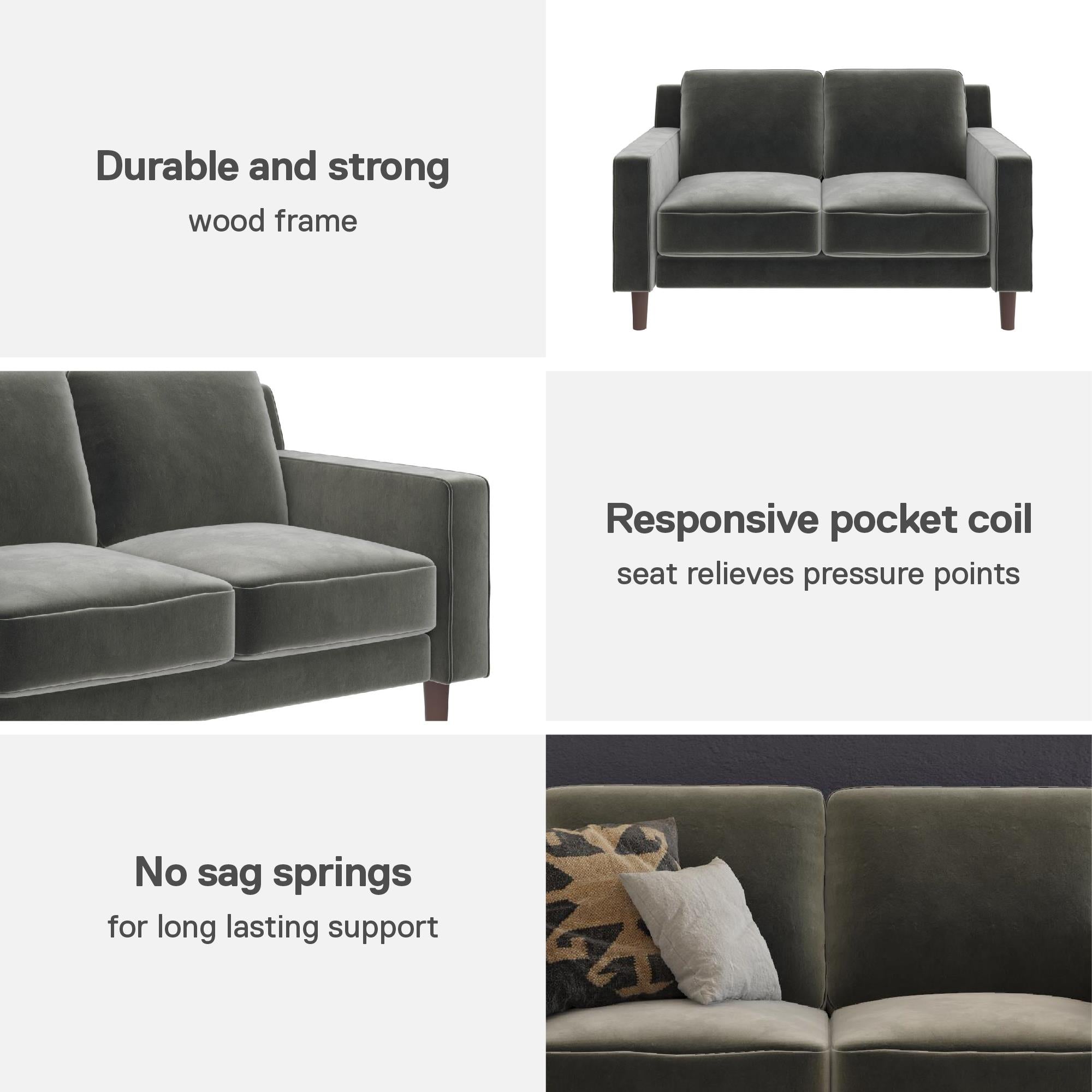 DHP Brynn Loveseat - Gray