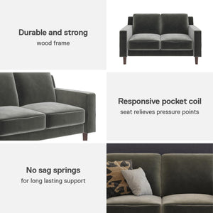 DHP Brynn Loveseat - Gray