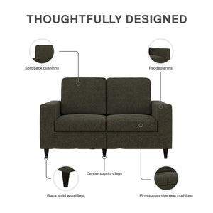 DHP Cooper Loveseat - Grey Linen
