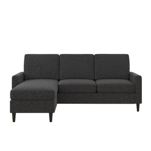 DHP Kaci Sectional Sofa - Charcoal