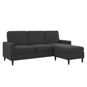 DHP Kaci Sectional Sofa - Charcoal