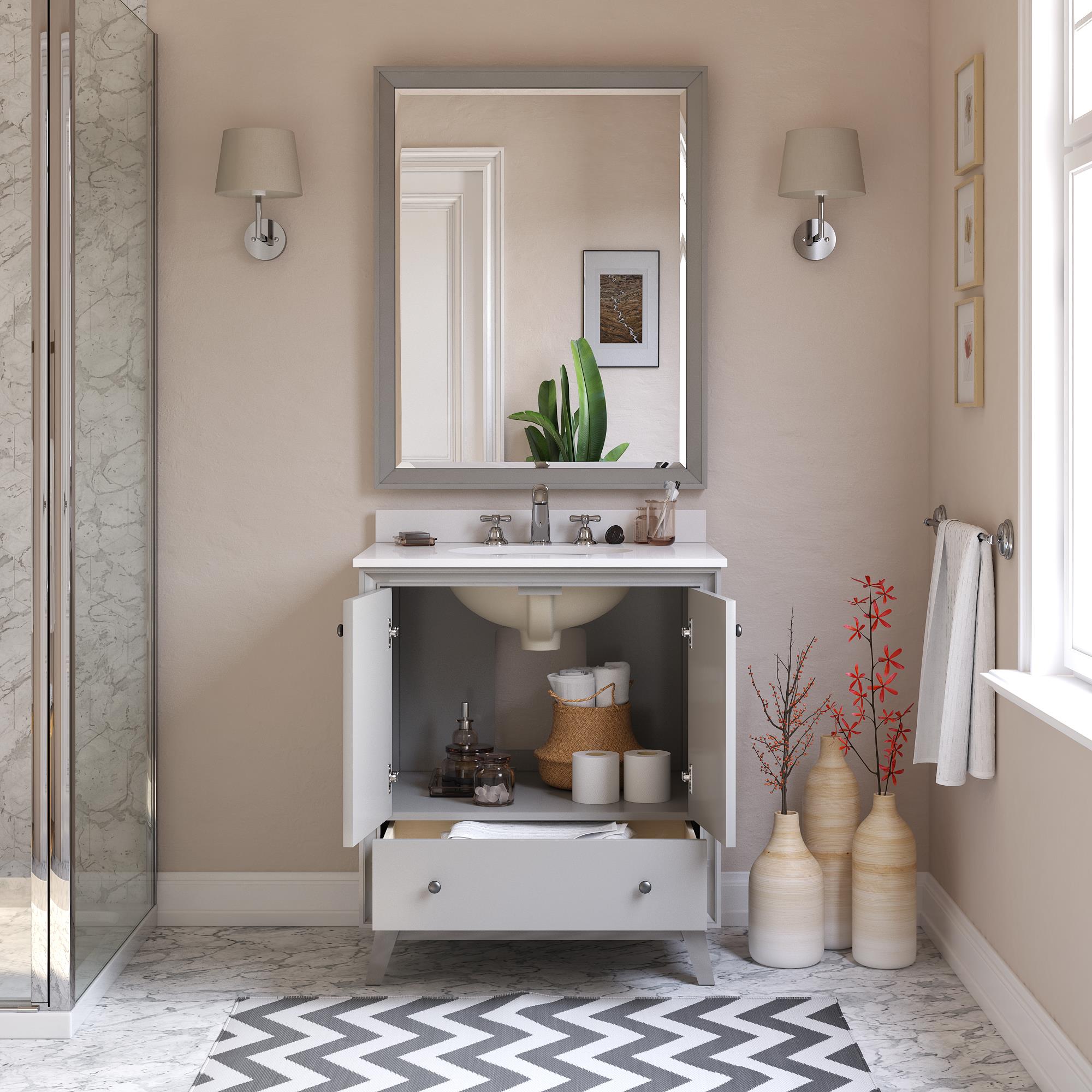 DHP Bleeker 30 Inch Bathroom Vanity - Gray - 30"