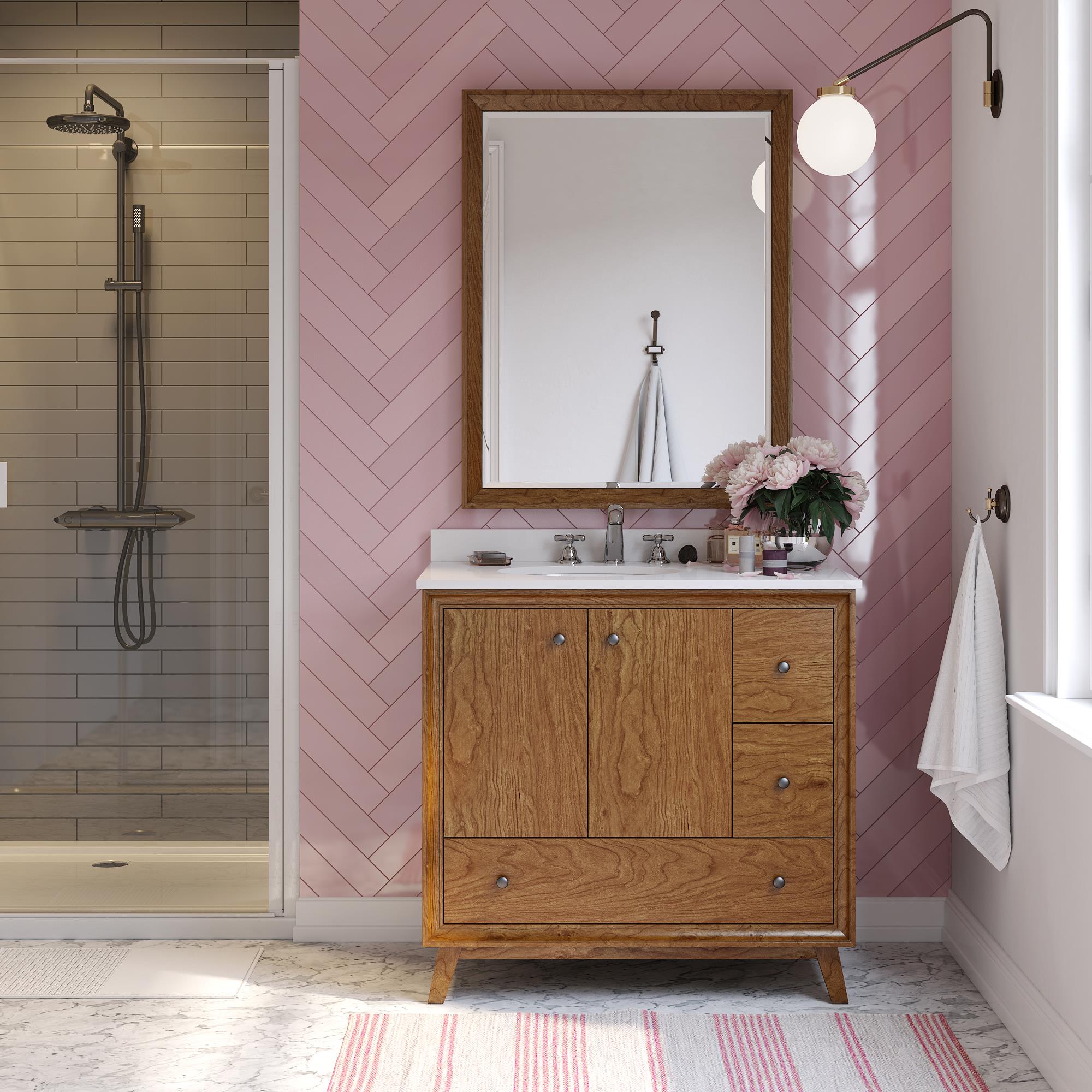 DHP Bleeker 36 Inch Bathroom Vanity - Chocolate - 36"
