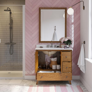 DHP Bleeker 36 Inch Bathroom Vanity - Chocolate - 36"