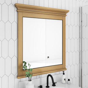 DHP Monteray Beach 30" Bathroom Mirror - Natural Rustic - 30"