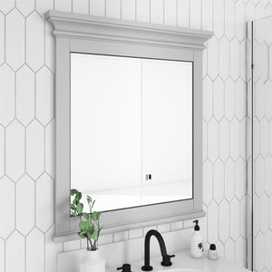 DHP Monteray Beach 30" Bathroom Mirror - Gray - 30"