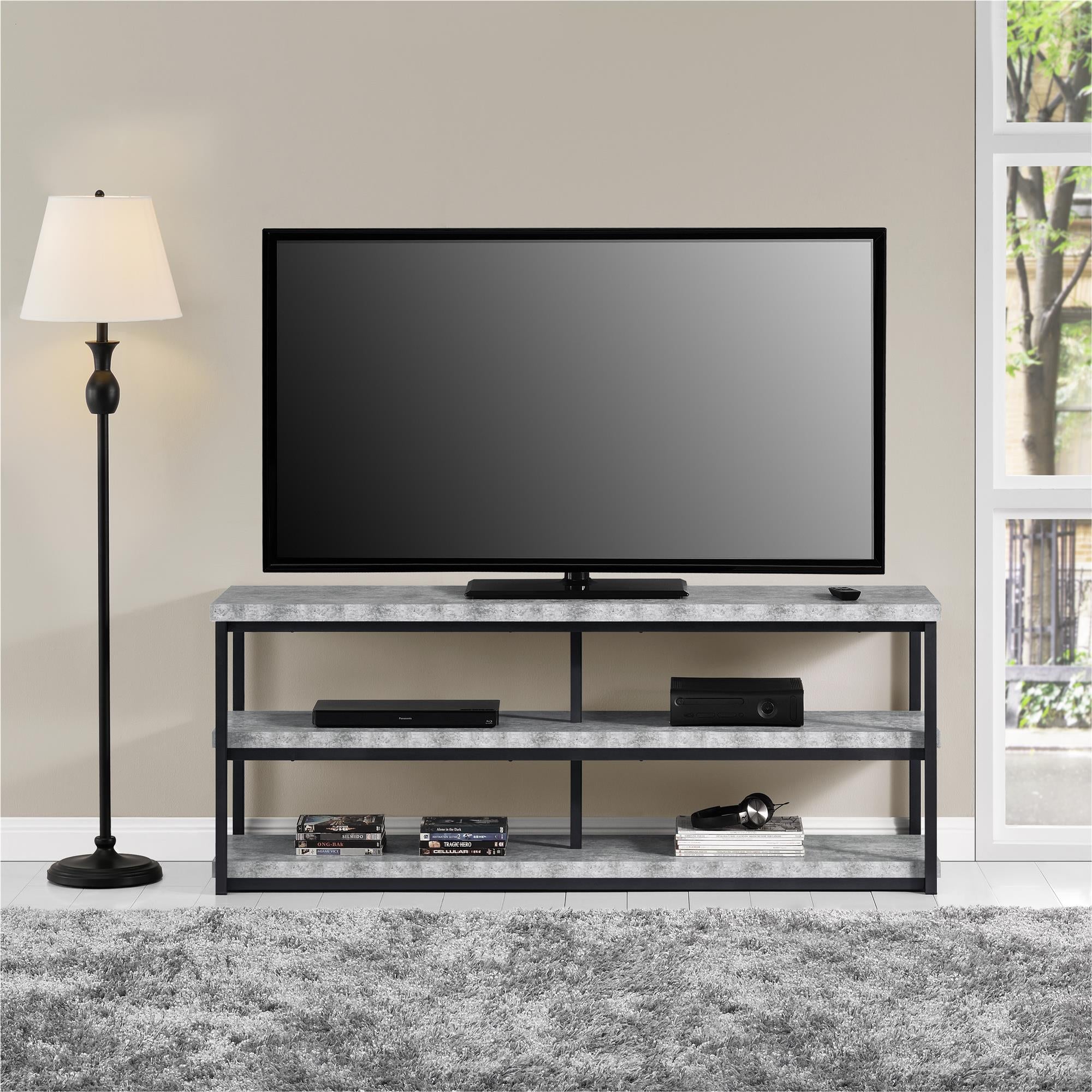Ameriwood Home Ashlar TV Stand for TVs up to 65" - Light Concrete