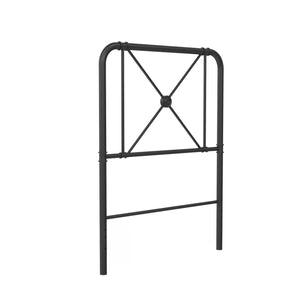 RealRooms Allysa Metal Headboard - Black - Twin