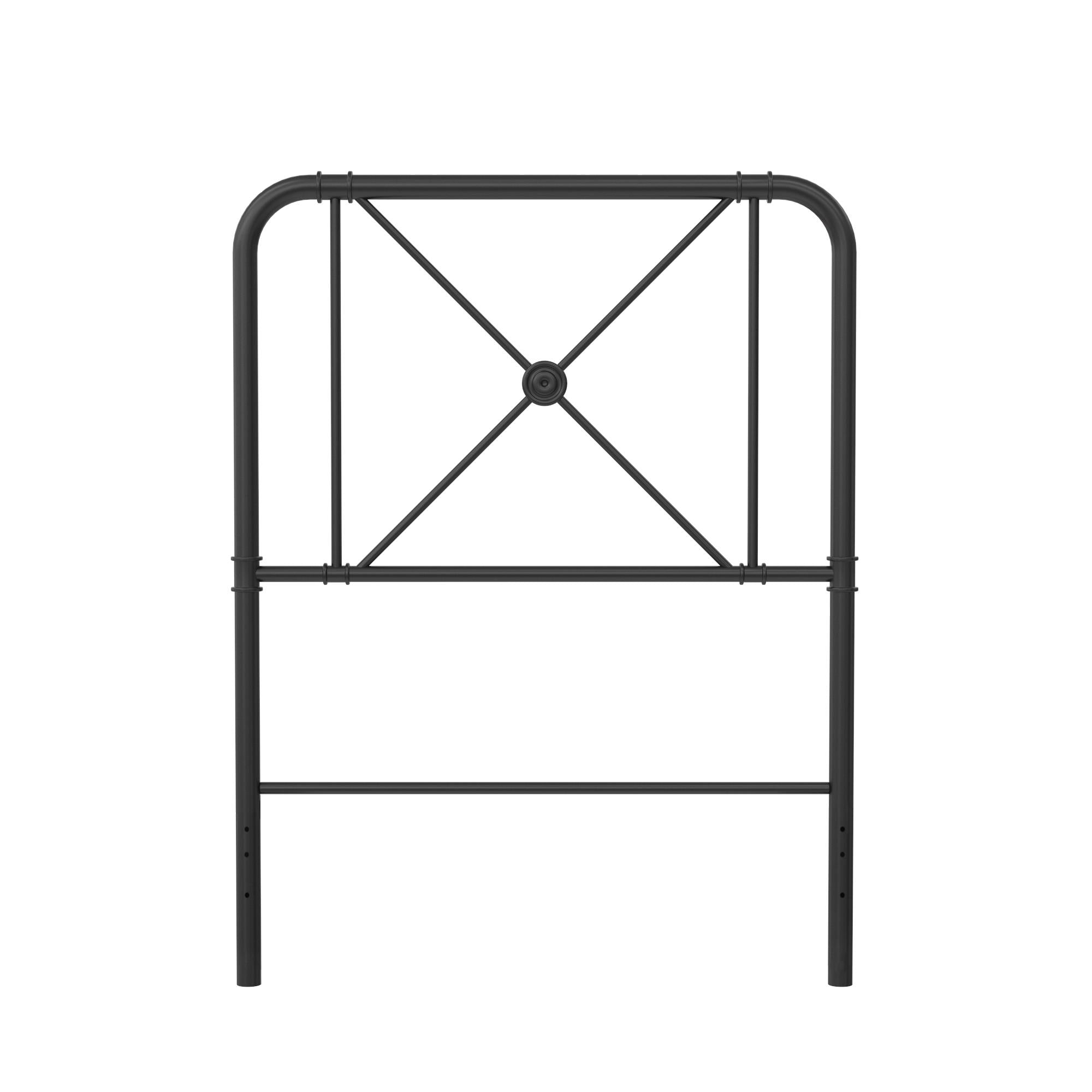 RealRooms Allysa Metal Headboard - Black - Twin