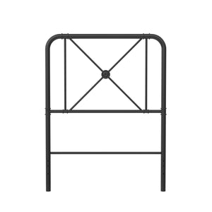 RealRooms Allysa Metal Headboard - Black - Twin