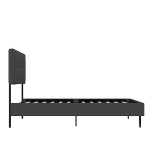 RealRooms Tyler Upholstered Bed - Dark Gray - Queen