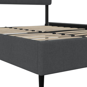 RealRooms Tyler Upholstered Bed - Dark Gray - Queen