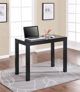 Ameriwood Home Parsons Computer Desk with Drawer - Black