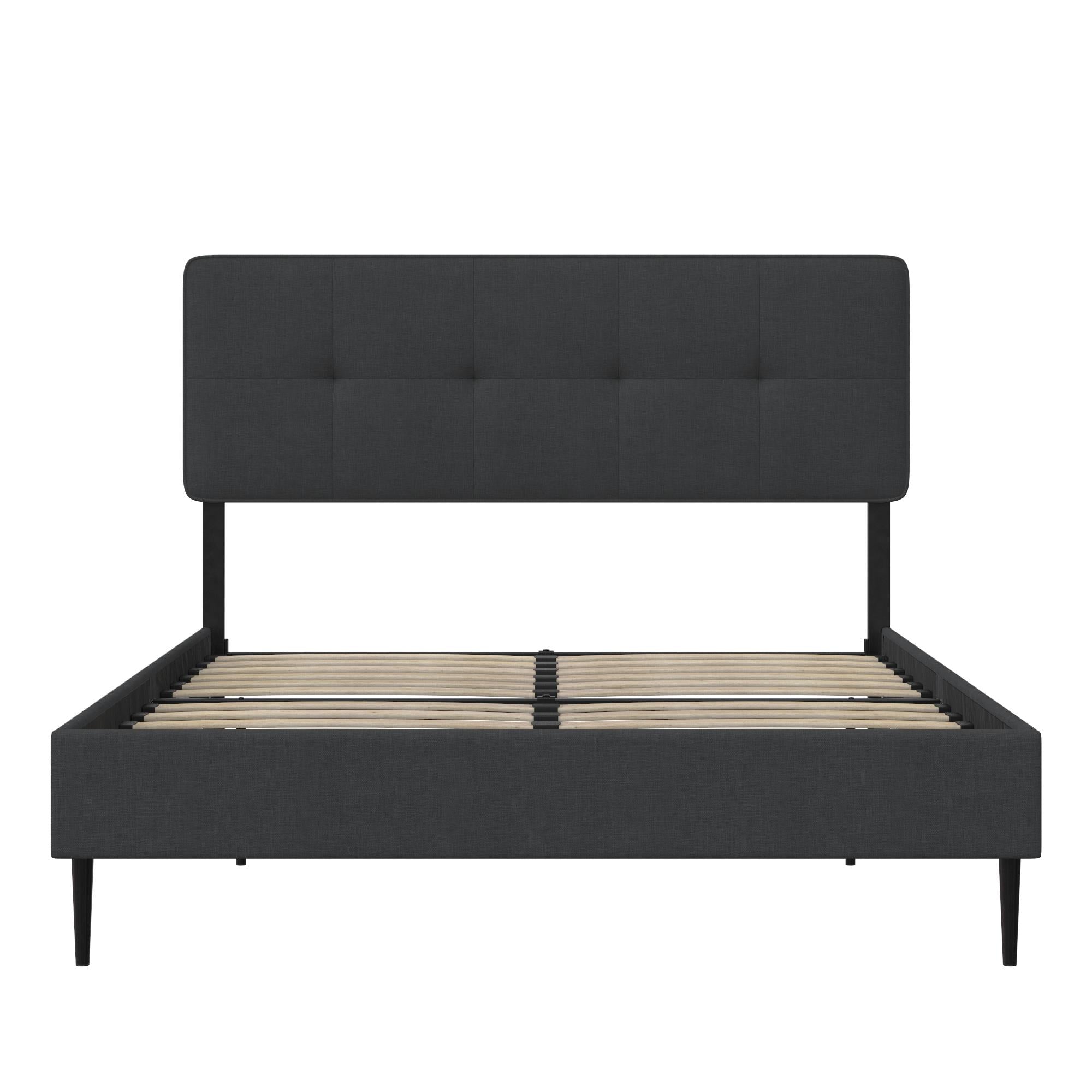 RealRooms Tyler Upholstered Bed - Dark Gray - Full