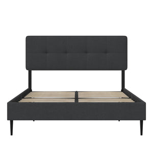 RealRooms Tyler Upholstered Bed - Dark Gray - Full