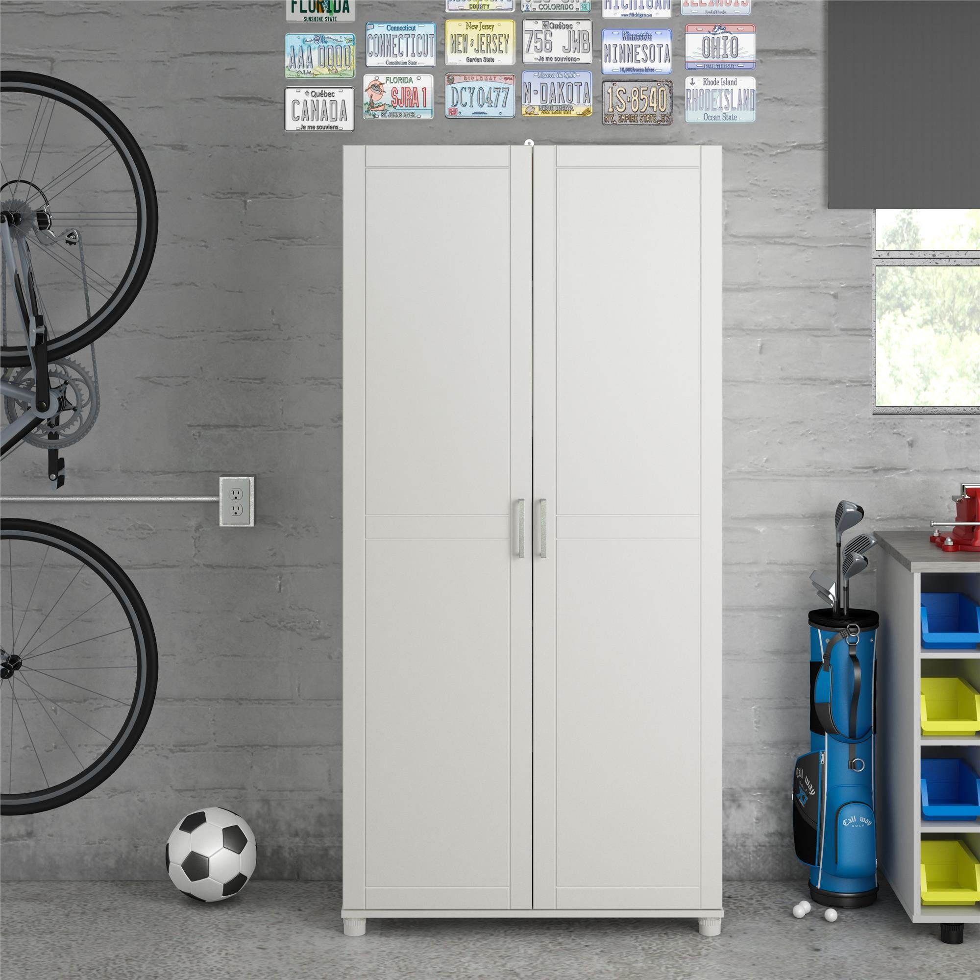 Systembuild Evolution Callahan 36" Utility Storage Cabinet - White