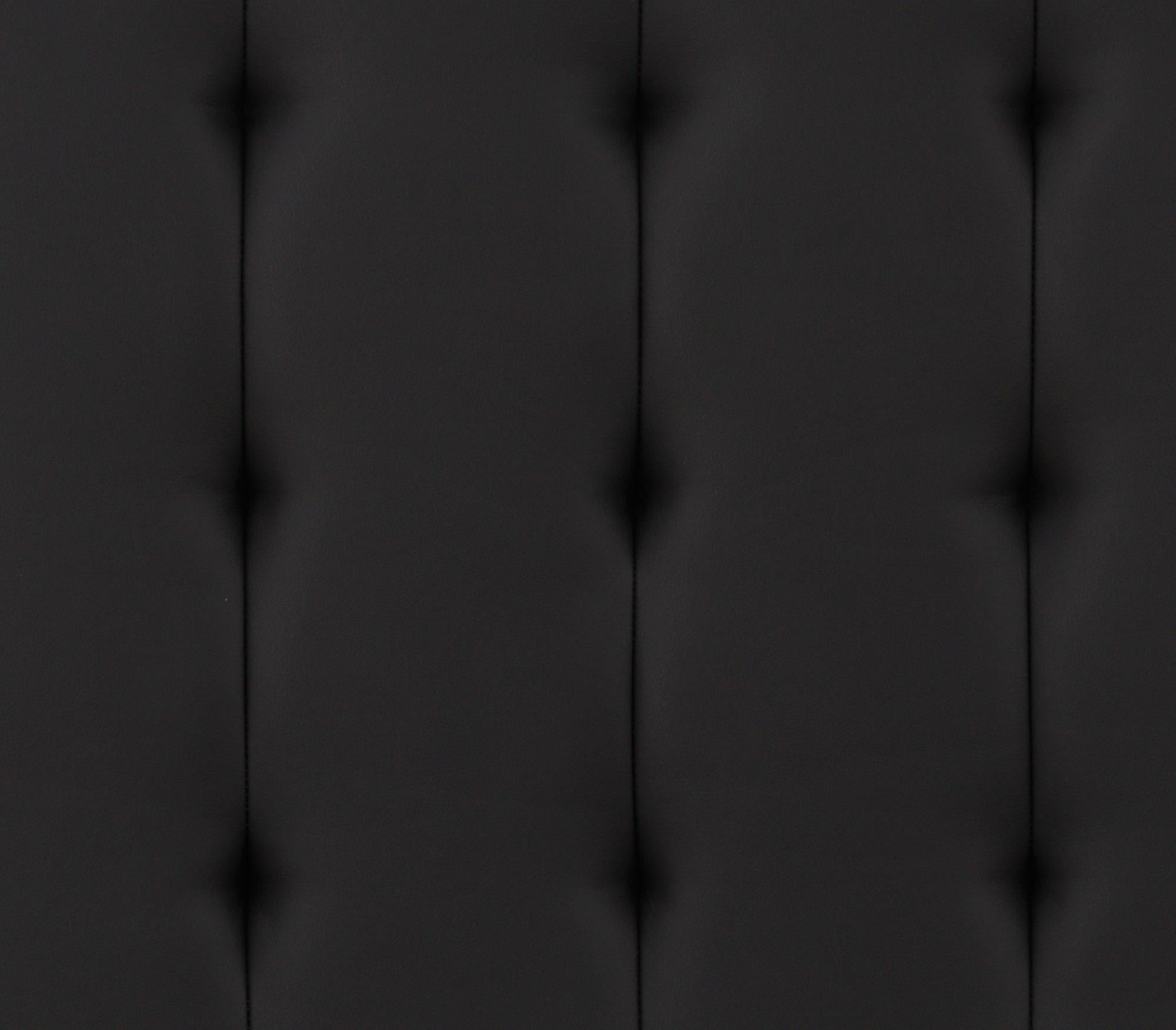 DHP Emily Upholstered Bed - Black Faux Leather - Full