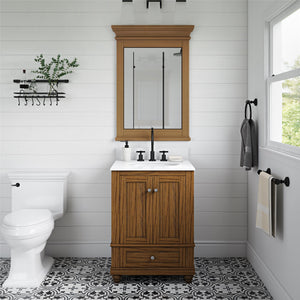 DHP Monteray Beach 24" Bathroom Mirror - Natural Rustic - 24"