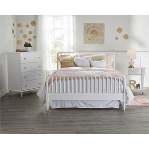 Max & Finn Linden Bed - White - Full