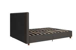DHP Emily Upholstered Bed - Grey Linen - Queen