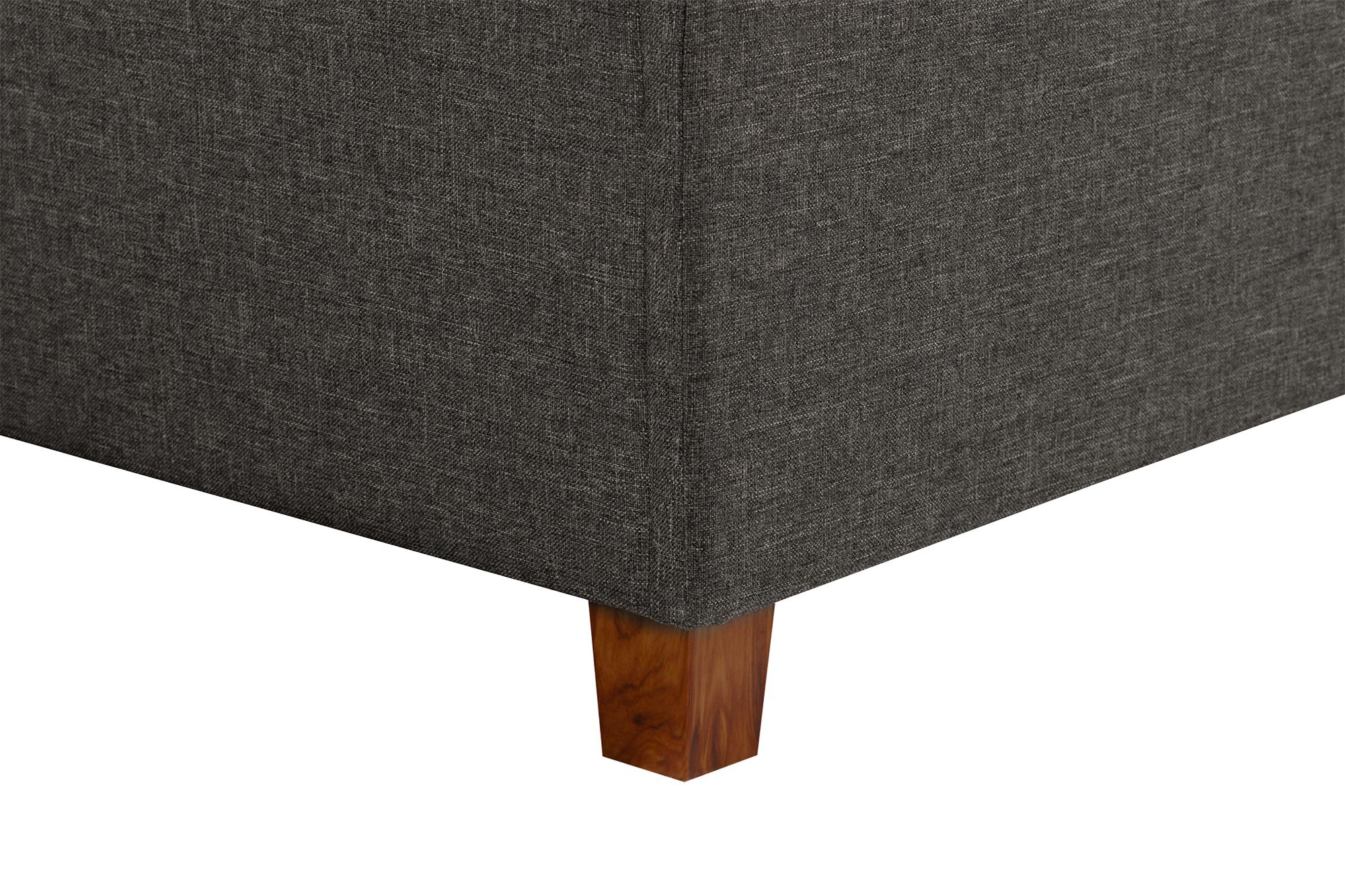 DHP Emily Upholstered Bed - Grey Linen - Queen