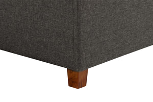 DHP Emily Upholstered Bed - Grey Linen - Queen