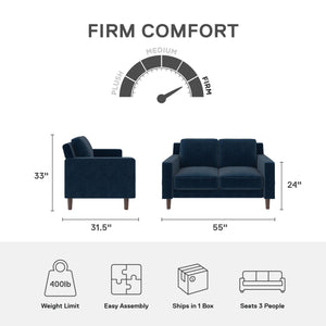 DHP Brynn Loveseat - Blue