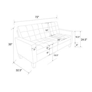 DHP Emily Sofa - Gray