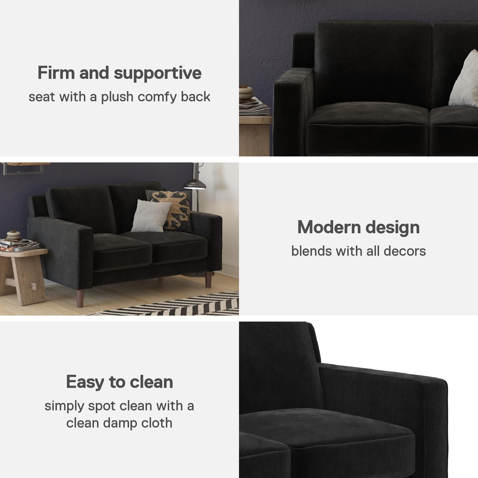 DHP Brynn Loveseat - Black